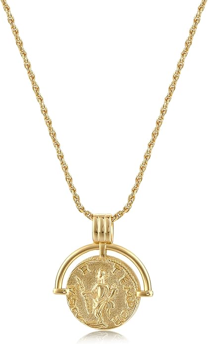 Dainty Layered Choker Necklace 18k gold Plated Y Pendant Commemorative coin Necklace Multilayer Bar Disc Necklace Adjustable Layering Choker Necklaces fashion jewelry for Women Girls