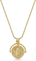 Dainty Layered Choker Necklace 18k gold Plated Y Pendant Commemorative coin Necklace Multilayer Bar Disc Necklace Adjustable Layering Choker Necklaces fashion jewelry for Women Girls