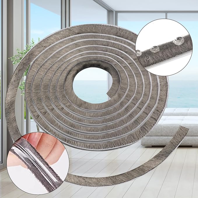 16 Ft 196 Inch Sliding sash Windows Doors Tape Pile Draught excluder Brush Seal - Image 7