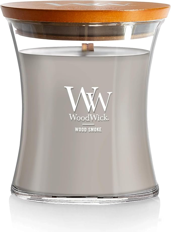 WoodWick Wood Smoke Hourglass Candle 9.7 oz. Medium Fall Candle by Unknown
