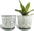 Gepege Ceramic Plant Pots, 6 Inch Indoor Planters by Gepege