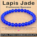 AD Beads Handmade Gemstone Stretch Elastic Bracelet Crystal Healing Reiki Nature's Beauty and Spiritual Essence Unisex