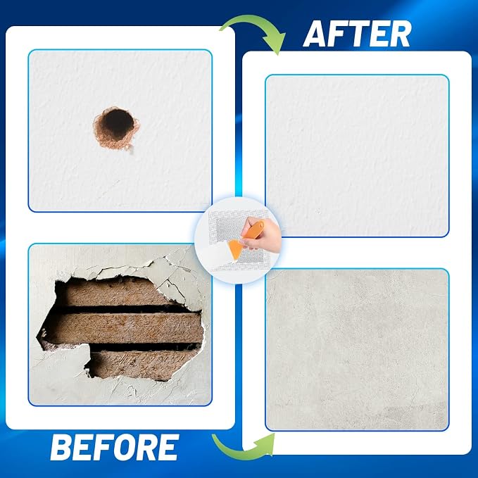 Ranekie 14 Pack Drywall Repairs Patch, 4/6/8 Inch Drywall Repair Kit - Image 4