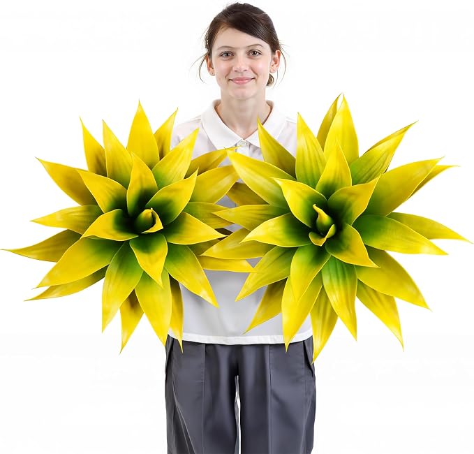 Velener Artificial Agave Plant Set, 28 Inch, Faux Aesthetic Plants by Velener