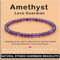 AD Beads Handmade Gemstone Stretch Elastic Bracelet Crystal Healing Reiki Nature's Beauty and Spiritual Essence Unisex