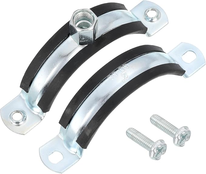 uxcell 10 Pcs Adjustable Pipe Bracket Clamp, 2-1/2" Wall Ceiling Mount Split - Image 3