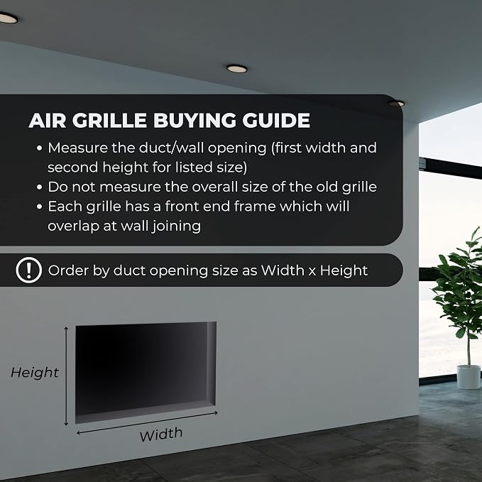 Fits 14x30 Duct Opening | Steel Return Air Grille by Handua | Vent Cover Grill - Image 2