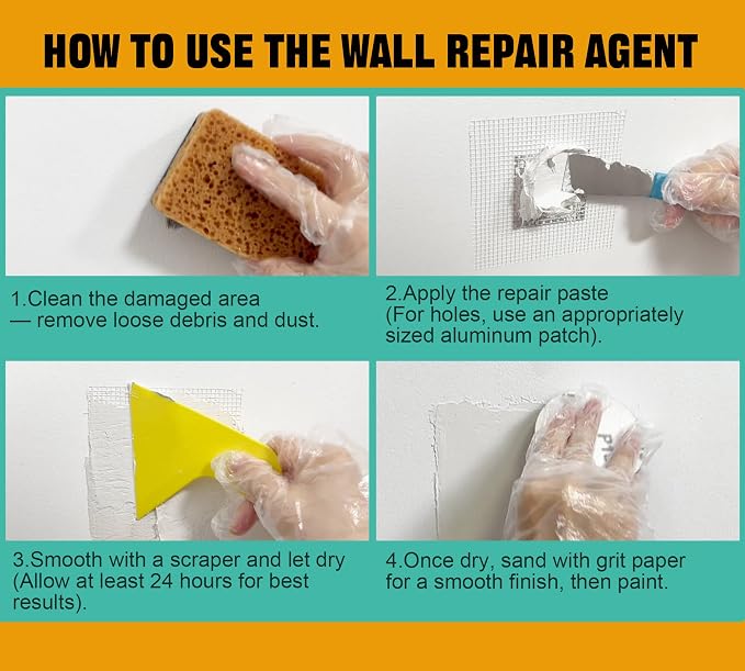 Drywall Repair Kit 17.6oz Spackle Paste - Image 7