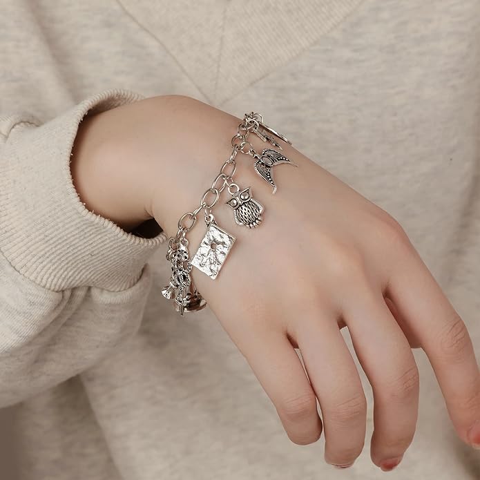 Fancy Space Enchanted Wizard Charm Bracelet for Her – Adjustable Handmade Magic Jewelry – Valentine’s Day & Birthday Gift for Girls, Teens & Women