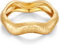 Chunky Gold Bangles Bracelet for Women Trendy Statement Bracelet Dainty Charm Gold Valentine's Day Gift Jewelry for Her