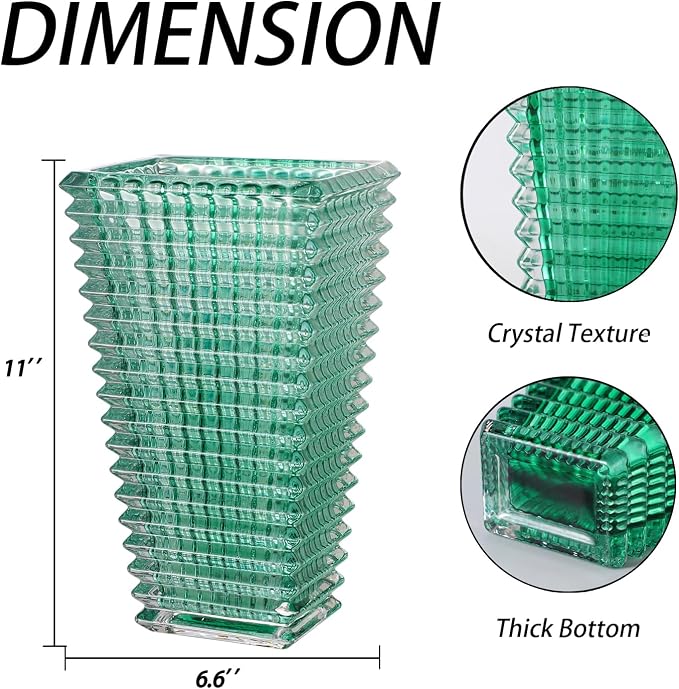 MCMCNCUIU Crystal Glass Vase, Large Crystal Vases - Image 6