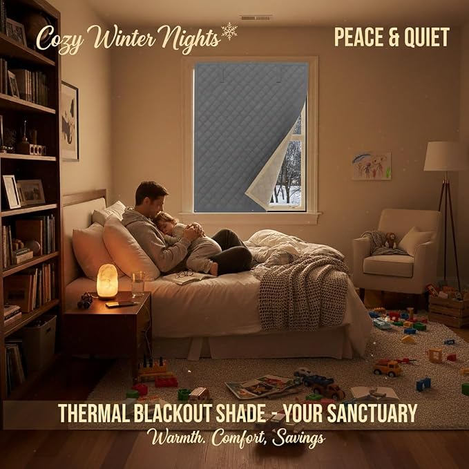 Thermal Insulated Window Cover for Winter, Heavy Duty Oxford Cloth Thermal - Image 2