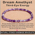 AD Beads Handmade Gemstone Stretch Elastic Bracelet Crystal Healing Reiki Nature's Beauty and Spiritual Essence Unisex