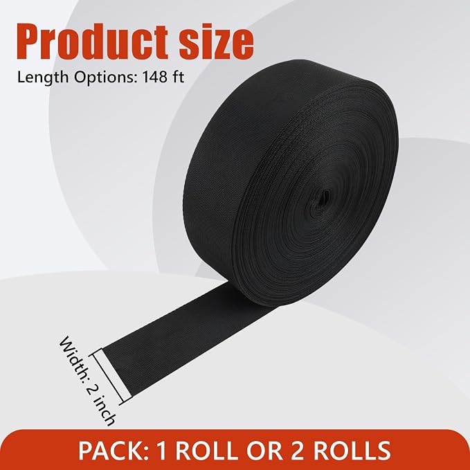 148Ft HVAC Duct Strap, Tight-Weave Nylon Duct Support Webbing, Heavy Duty Duct - Image 3