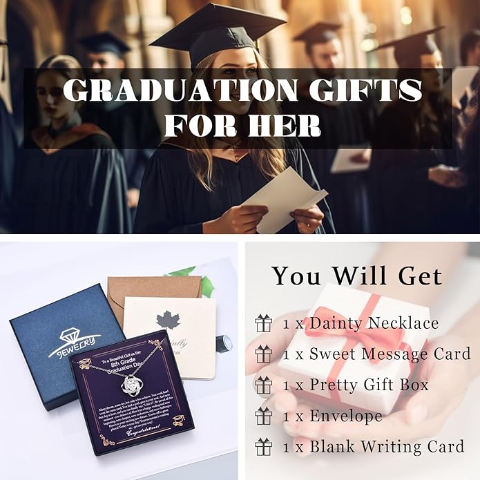 EPIRORA Sterling Silver Cubic Zirconia Love Knot Pendant Necklace for Women, Graduation Birthday Christmas Jewelry Gifts for Friends/Wife/Sister/Daughter/Mom