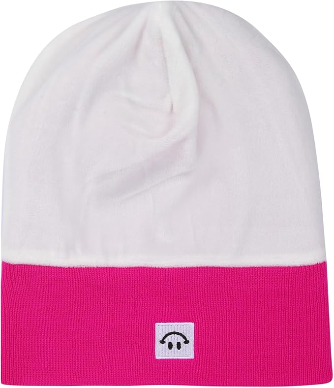 MaxNova 2 Pack Baby Beanie Fleece Lined Knit Toddler Hat for Girls Boys 0-8 Years