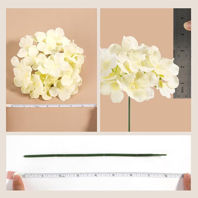 Auihiay 304Pcs Hydrangea Artificial Flowers Bulk, Silk Hydrangeas Flowers | - Image 8