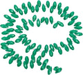 PATIKIL 2 Strands 180-190Pcs Teardrop Crystal Beads, 12x6mm Faceted Teardrop Briolette Horizontal Glass Beads Loose Bead for Bracelet Jewelry Making, Emerald Green