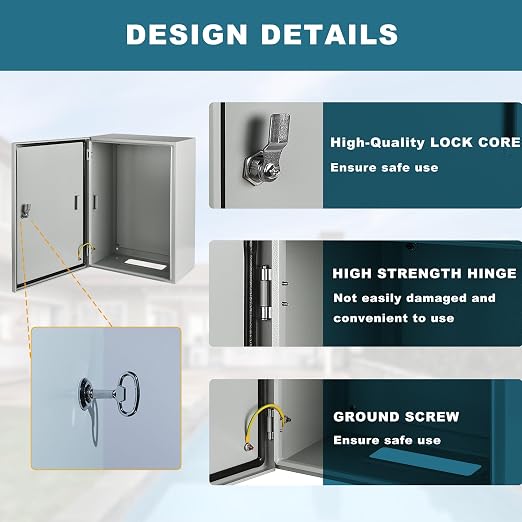 Waterproof Electrical Enclosure 16 x 12 x 6, Outdoor Electrical Box Weatherproof - Image 4
