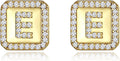 Gold Earrings for Women 24K Gold Filled Initial Earrings for Women S925 Earrings Gifts for Her