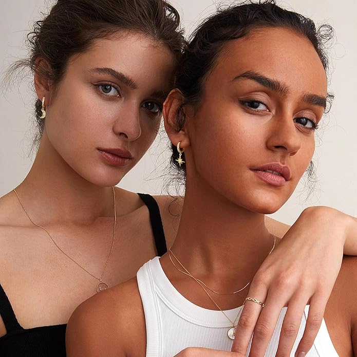 14K Gold Earring Cross Waterdrop Butterfly Heart Knot Earrings for Women Gold Silver Cross Leverback Drop Gold Silver Teardrop Hoop Dangle Earring White Gold Dangle Drop Earring
