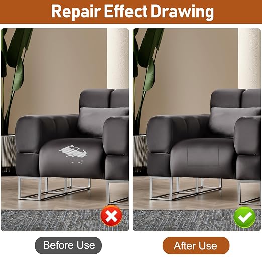 Vinyl Repair Kit, Leather Repair Kit 4 x 70 inches Leather Repair Patch - Image 3