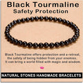 AD Beads Handmade Gemstone Stretch Elastic Bracelet Crystal Healing Reiki Nature's Beauty and Spiritual Essence Unisex