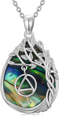 Jewish Jewelry Tree of Life Necklace 925 Jewish Sterling Silver Pendant Necklace Women Gift