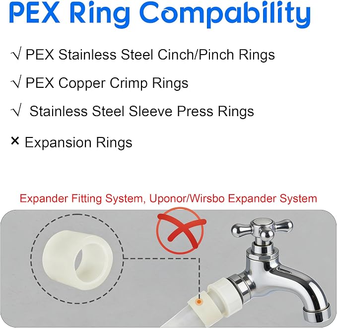 Hourleey 10 Pieces 1/2 Inch Pex Brass Full Port Shut Off Ball Valve HOT AND COLD - Image 5