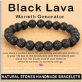 AD Beads Handmade Gemstone Stretch Elastic Bracelet Crystal Healing Reiki Nature's Beauty and Spiritual Essence Unisex