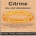 AD Beads Handmade Gemstone Stretch Elastic Bracelet Crystal Healing Reiki Nature's Beauty and Spiritual Essence Unisex