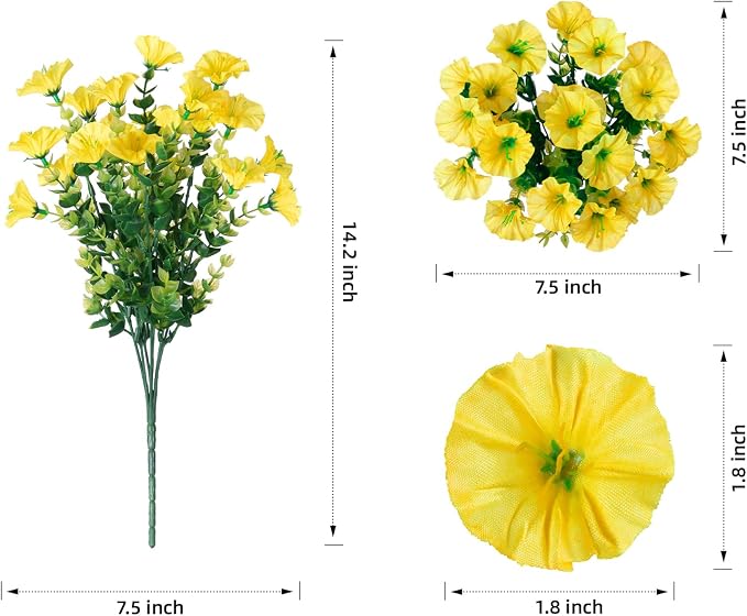 Artificial Flowers for Outdoors Fake Flowers Plants for Spring Summer Decor - Image 6