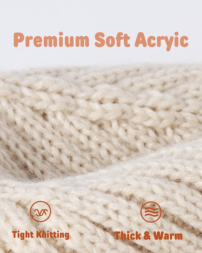 Baby Beanie Fleece Lined Toddler Winter Hat with Ear Flaps Little Girls Boys Warm Hats Cute Beanies for Kids