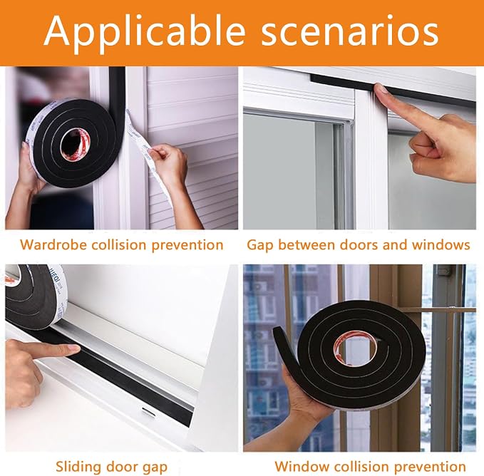 Air Conditioner Window Seal 1 Inch X 1 Inch Weather Stripping Door Seal | Thick - Image 3