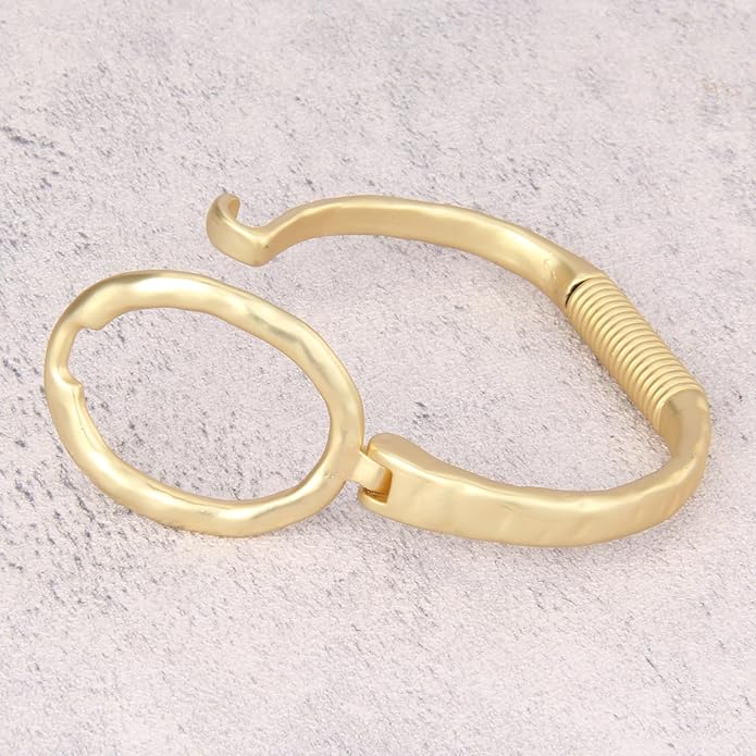 Gold Cuff Bracelet for Women Silver Beaded Bracelets Open Bangle Stackable Stretch Bead Bracelet Boho Jewelry Gifts for Wife Couple