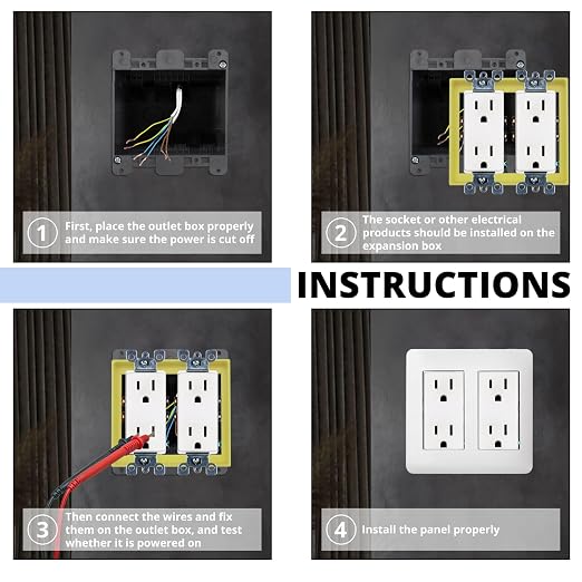 1/2” 2-Gang Receptacle Extender - Image 6