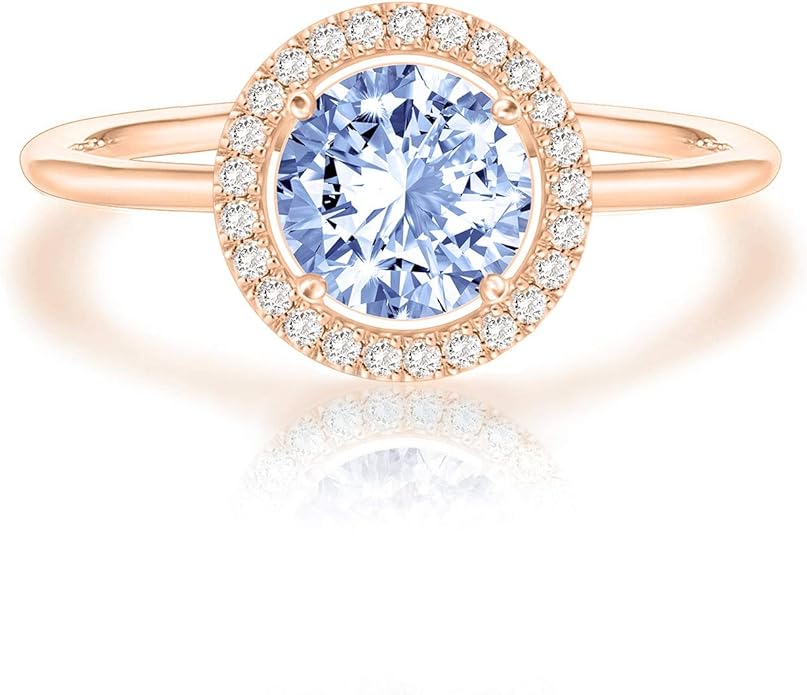 PAVOI 14K Gold Plated Crystal Birthstone Rings | Rings For Women