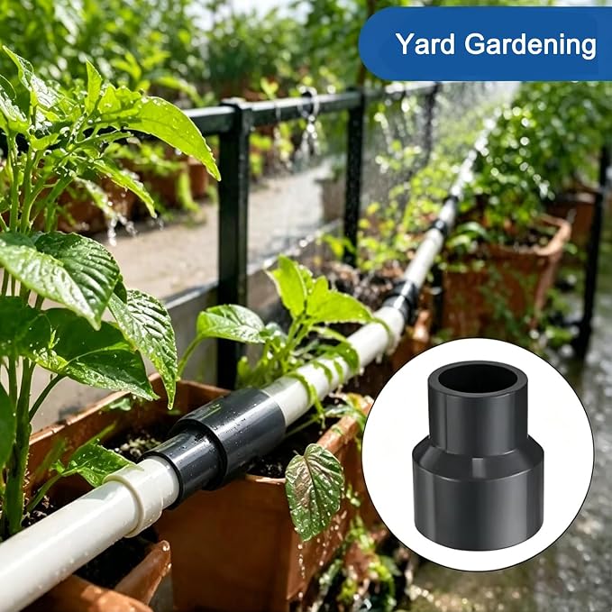 1 x 3/4 Inch SCH80 PVC Reducing Coupling, Increaser/Reducer Connector Pipe - Image 5