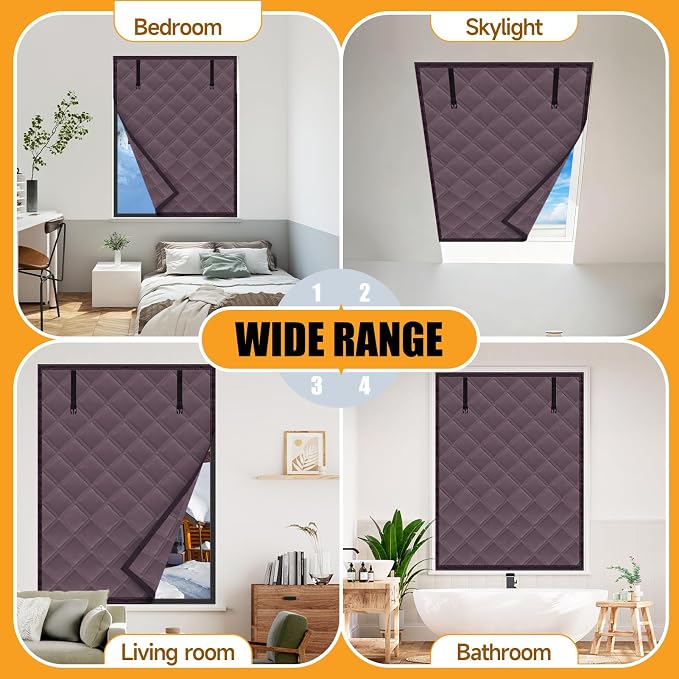 Winter Insulated Window Curtain 39"x63", Oxford Cloth Thermal Insulated Window - Image 6