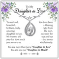 TRYNDI To My Daughter Necklace from Dad - Christmas Gifts for Daughter, Granddaughter, Daughter-In-Law, Women's Jewelry Gifts for Women Birthday, Valentine's Day, Mother's Day