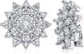 FAMARINE CZ Clip on Earrings for Women Clip Earring Non-pierced Earrings