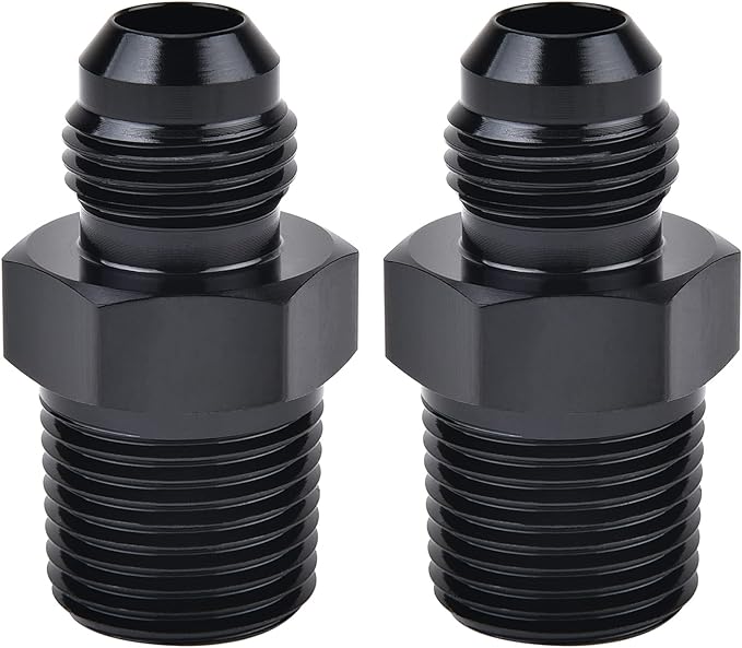 EVIL ENERGY 6AN Male Flare to 3/8" NPT Pipe Fitting Adapter Aluminum Straight by EVILENERGY