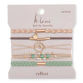 K'lani Reflect Bracelets for Women – Elastic Bracelets and Boho Hair Ties – Cute Hair Ties for Women and Hair Tie Accessories – Stylish Bracelets Boho Style for Hair and Wrist – Set of 5 (Medium)