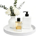 2 Pack 8" Bathroom and Vanity Tray, ABS Bathroom Counter Organizer, Coffee by Blaucasa