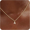 Initial Necklaces for Women,14K Gold Plated Necklaces, A-Z Letter Pendant Charm Necklace Trendy Dainty Hypoallergenic CZ Custom Personalized Name Necklace Gold Jewelry Birthday Christmas Gift for Her