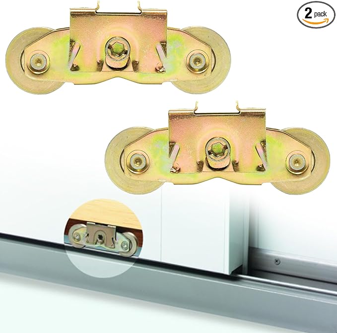 2 Pack Gliding Patio Door Tandem Roller Assembly Fits by ReigaHood
