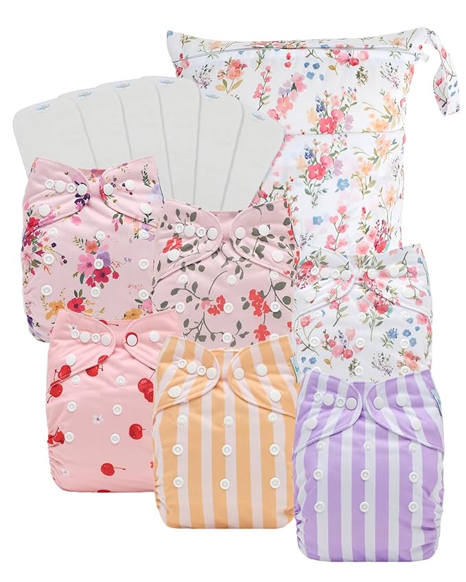 Babygoal Cloth Diaper Covers 6 Pack