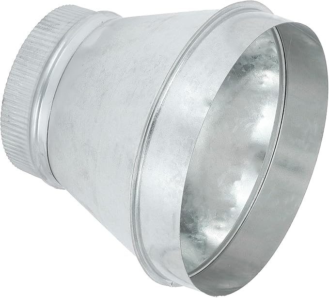 PATIKIL 9 Inch to 6 Inch Duct Reducer, Galvanized Steel Round Air Duct Reducer by PATIKIL