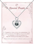 Tahitian Black Pearl AAAA 18K White Gold Plated Sterling Silver Heart Pendant Necklace for Women Wife Mom Girlfriend Valentine Her Jewelry Gift for Anniversary Birthday Christmas