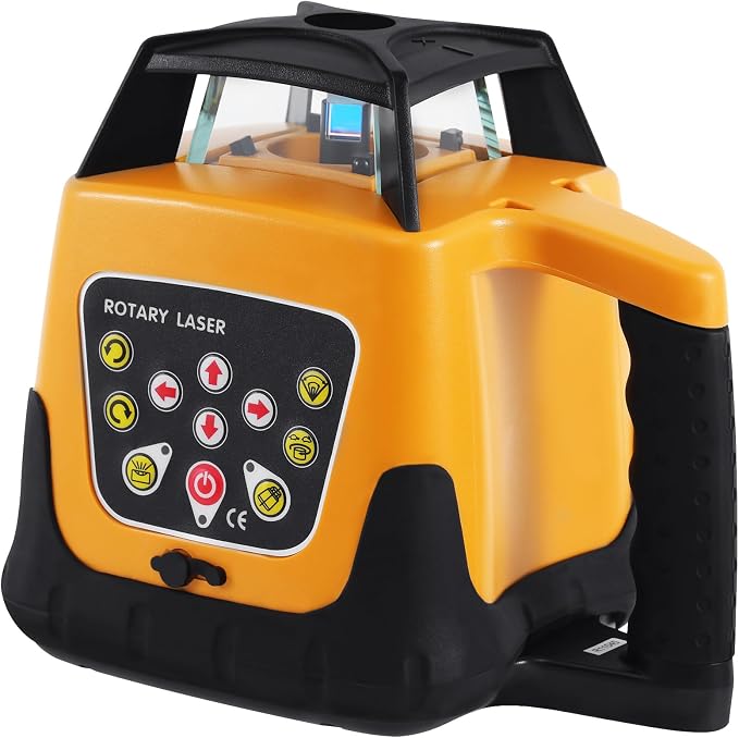360° Self-Leveling Red Beam Rotary Laser Level Kit - Image 9